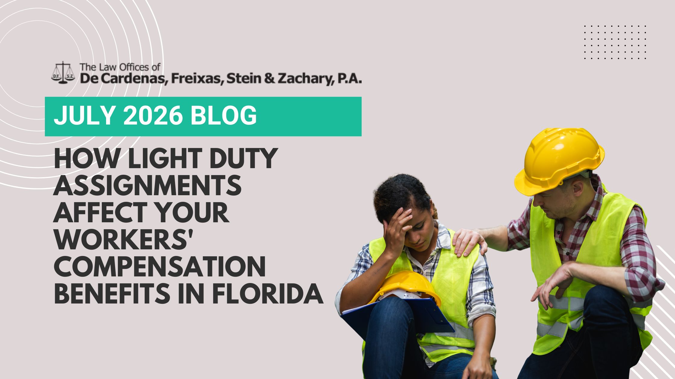 How Light Duty Assignments Affect Your Workers’ Compensation Benefits In Florida