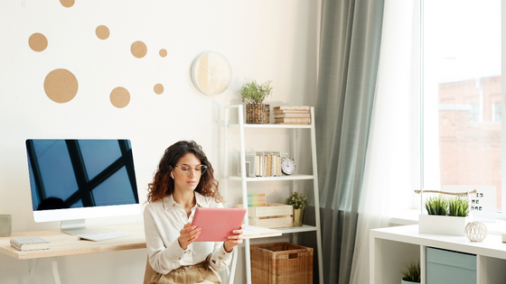 Women At Home In Office